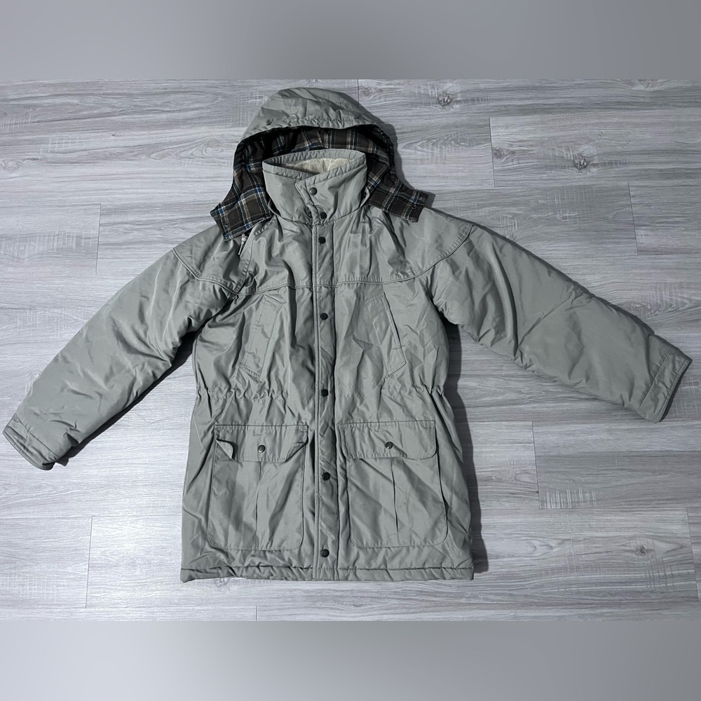 ✨St. John's Bay Gray Puffer Jacket with Hood